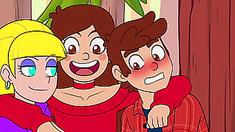 Gravity Falls rajzfilm pornóparódiája: Nyalás és lovaglás