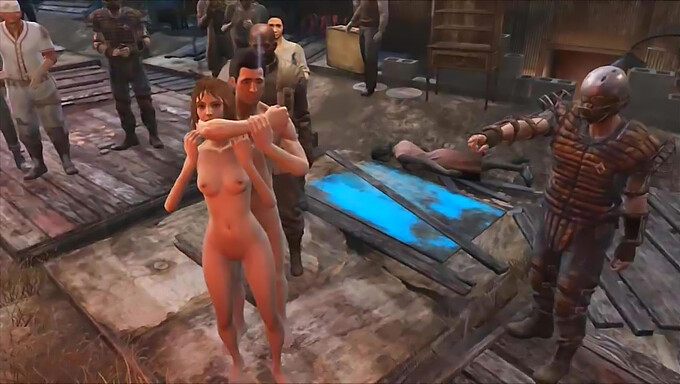 Sexo em grupo público em Diamond City: uma aventura de desenho animado em Fallout 4