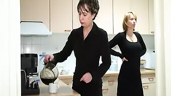 Two French Ladies Indulging In Lesbian Sex With Strapon