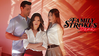 Gracie Gates In Steamy Ffm Action With Family Strokes