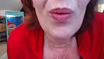 Redhead Bbw Denies Orgasm In Webcam Video With Big Ass Fetish