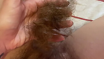 Shaving Off My Extra-Long Pubic Hair In A Closeup View