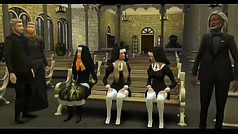 Catholic Parents Lure And Have Sex With Young Nuns While Teaching Them About Sin In A 3d Hentai Video