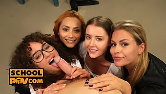 Boquete De Uma Garota Da Escola Pov Com Sybil A, Zlata Shine, Veronica Leal E Geisha Kyd