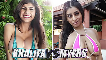 Mia Khalifa And Violet Myers Compete In A Hardcore Round Two