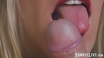 A Tantalizing Tongue Play During A Romantic Blowjob