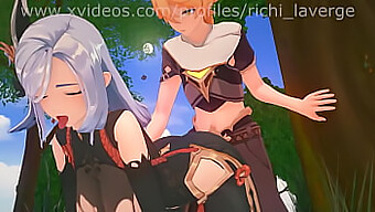 3dアニメ美女たちの露出狂アクションのコンピレーション